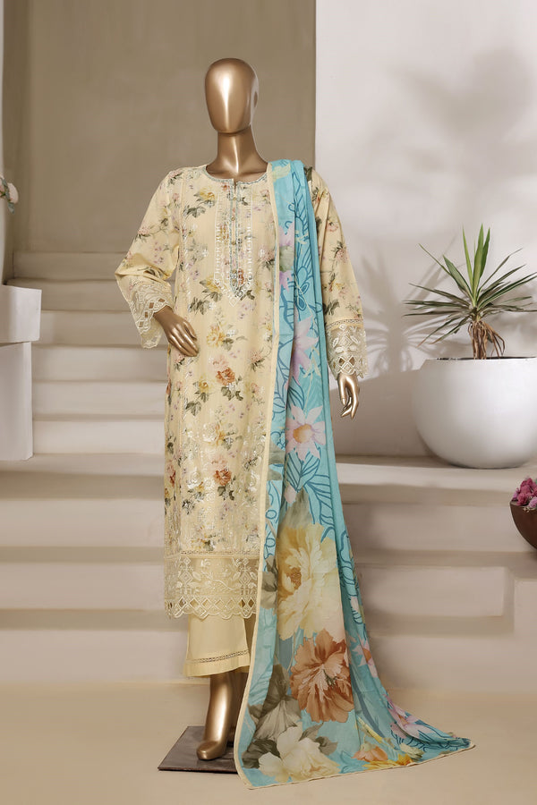 Sada Bahar Embroidered Lawn 3 Piece Suit SBA216