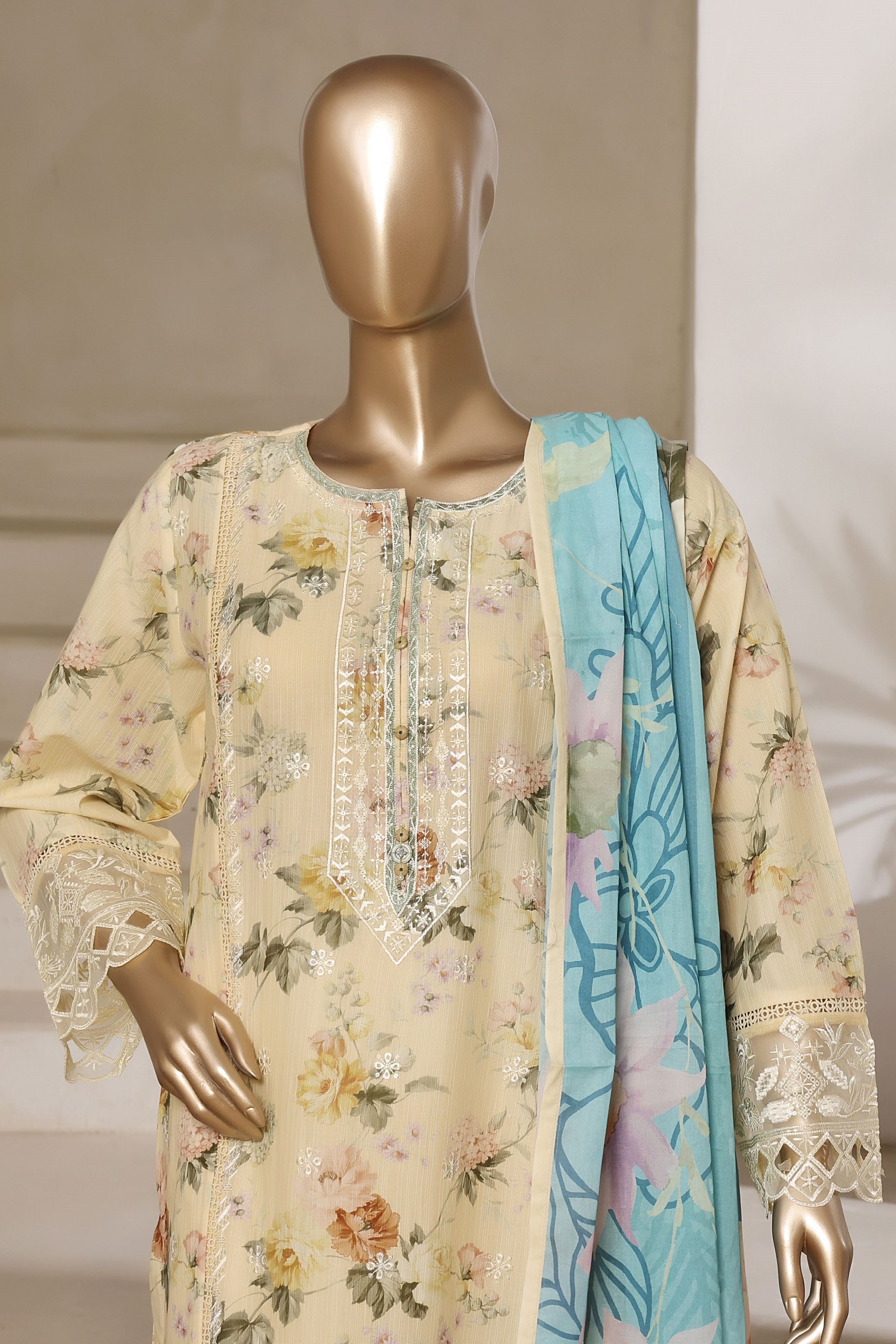 Sada Bahar Embroidered Lawn 3 Piece Suit SBA216