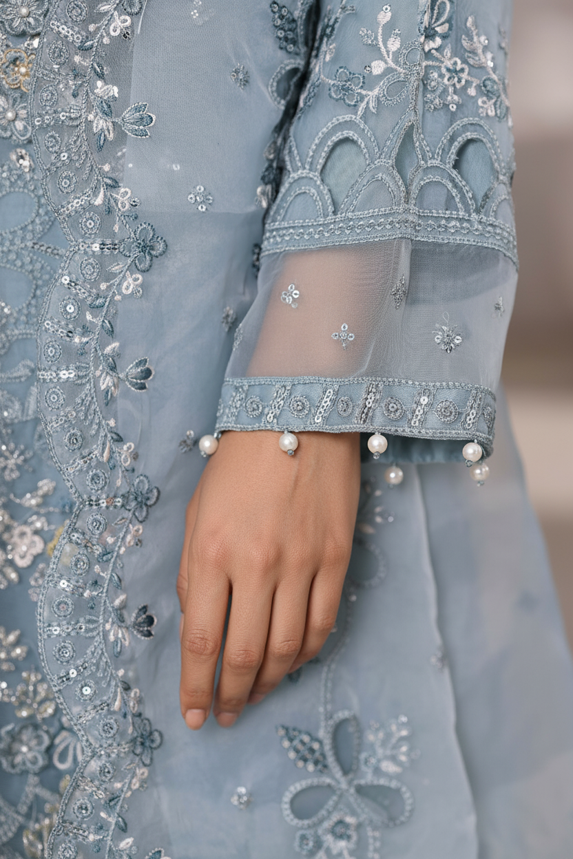 Sada Bahar Embellished Organza Party Wear SBA230