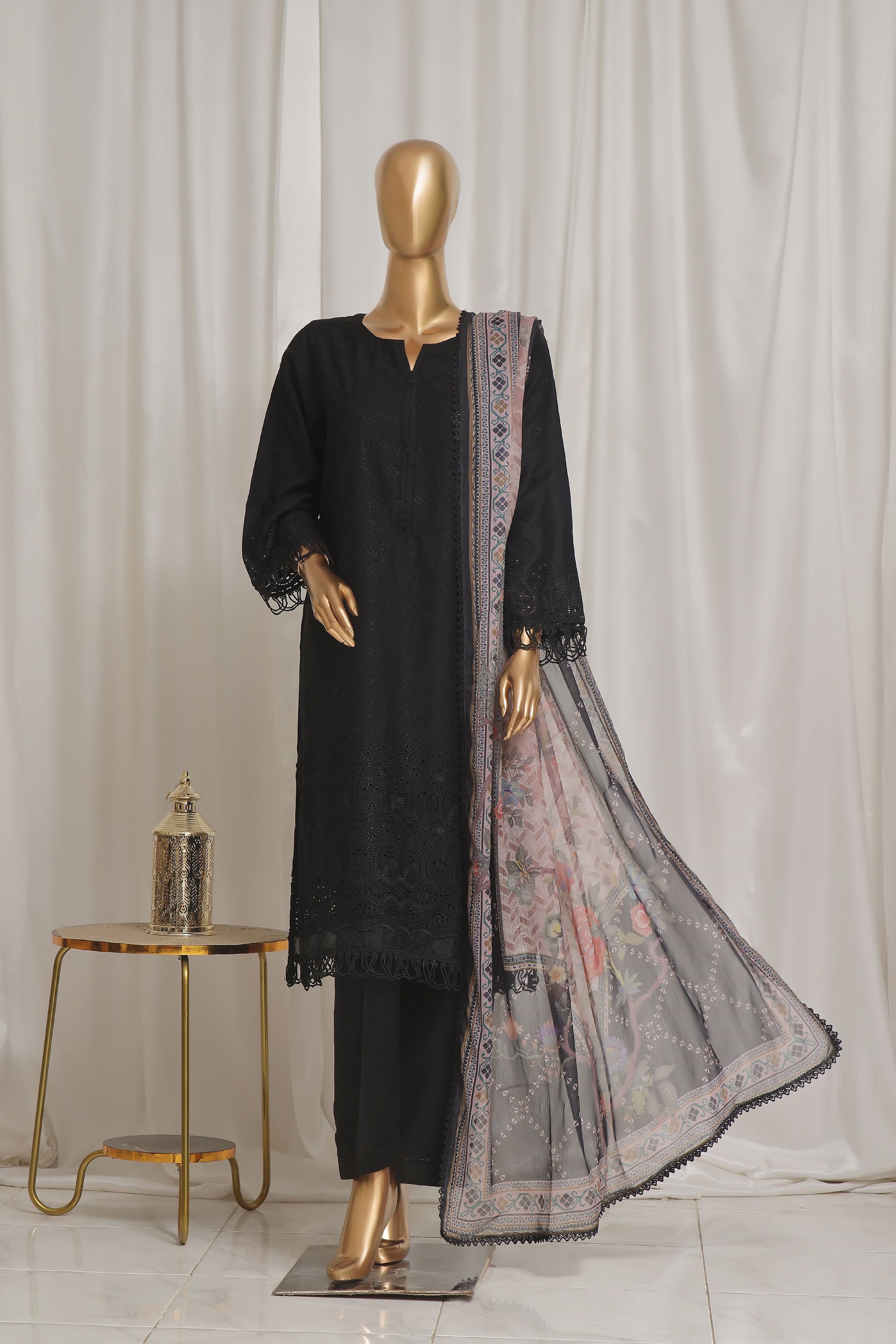 Sada Bahar Chikankari Embroidered Viscose 3 Piece Suit SBA145