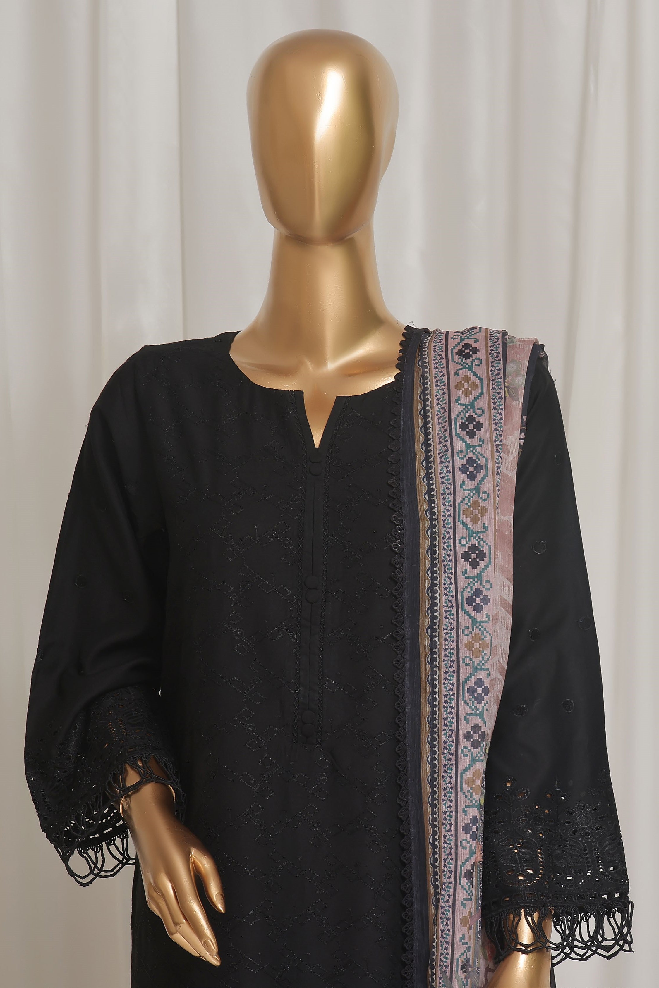 Sada Bahar Chikankari Embroidered Viscose 3 Piece Suit SBA145