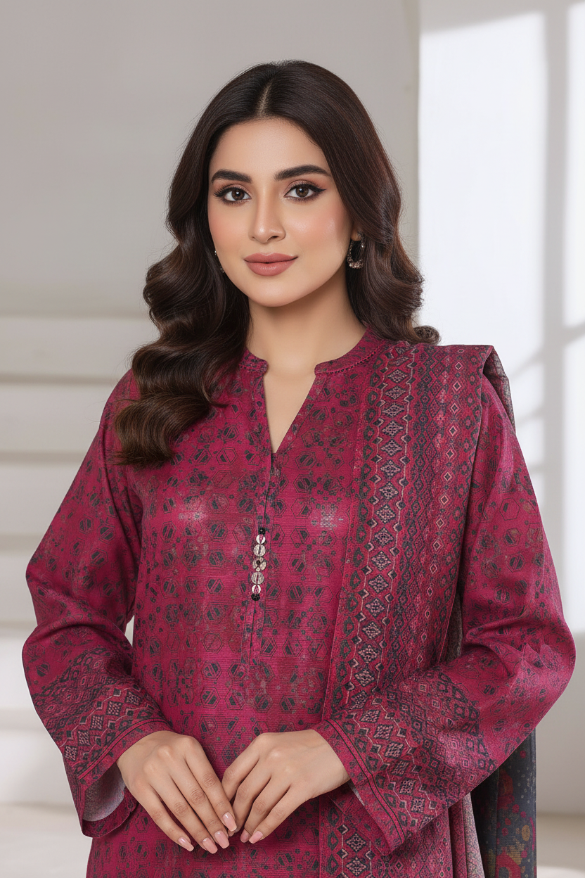 Sada Bahar Khaddar 3 Piece Suit SBA226