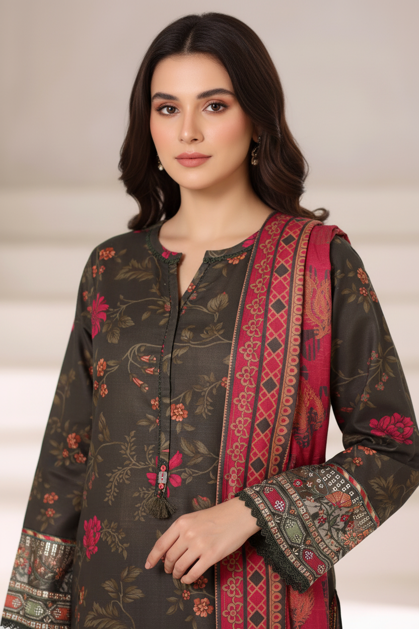 Sada Bahar Khaddar 3 Piece Suit SBA241