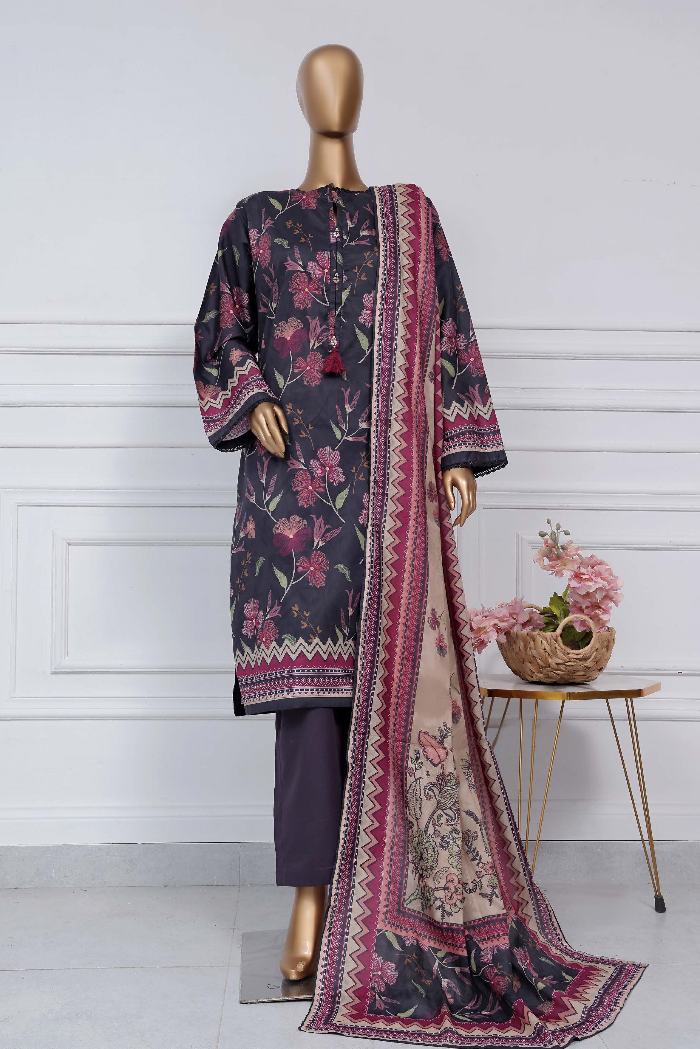 Sada Bahar Lawn 3 Piece Suit SBA169