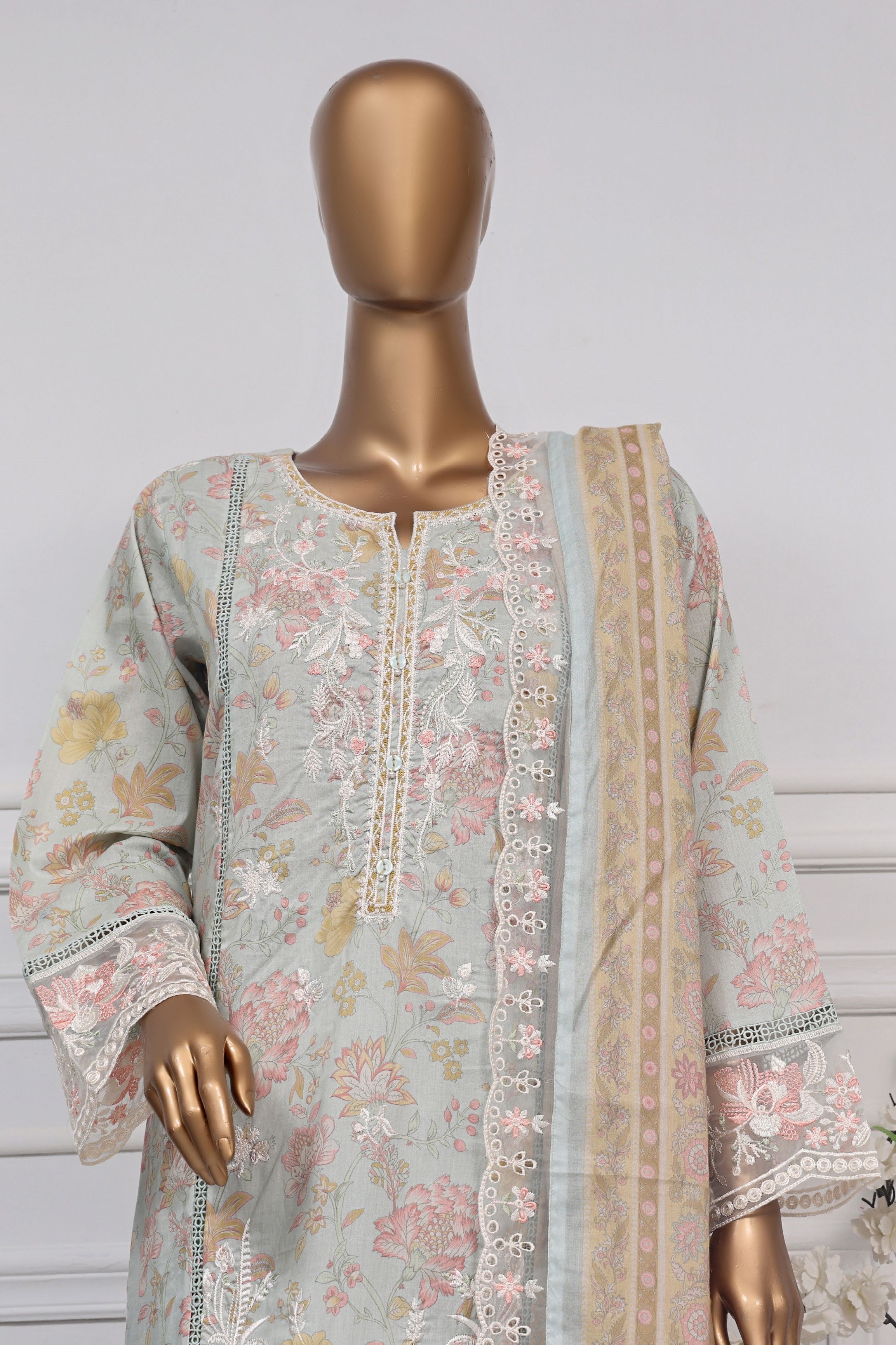 Sada Bahar Embroidered Luxury Lawn 3 Piece Suit SBA160