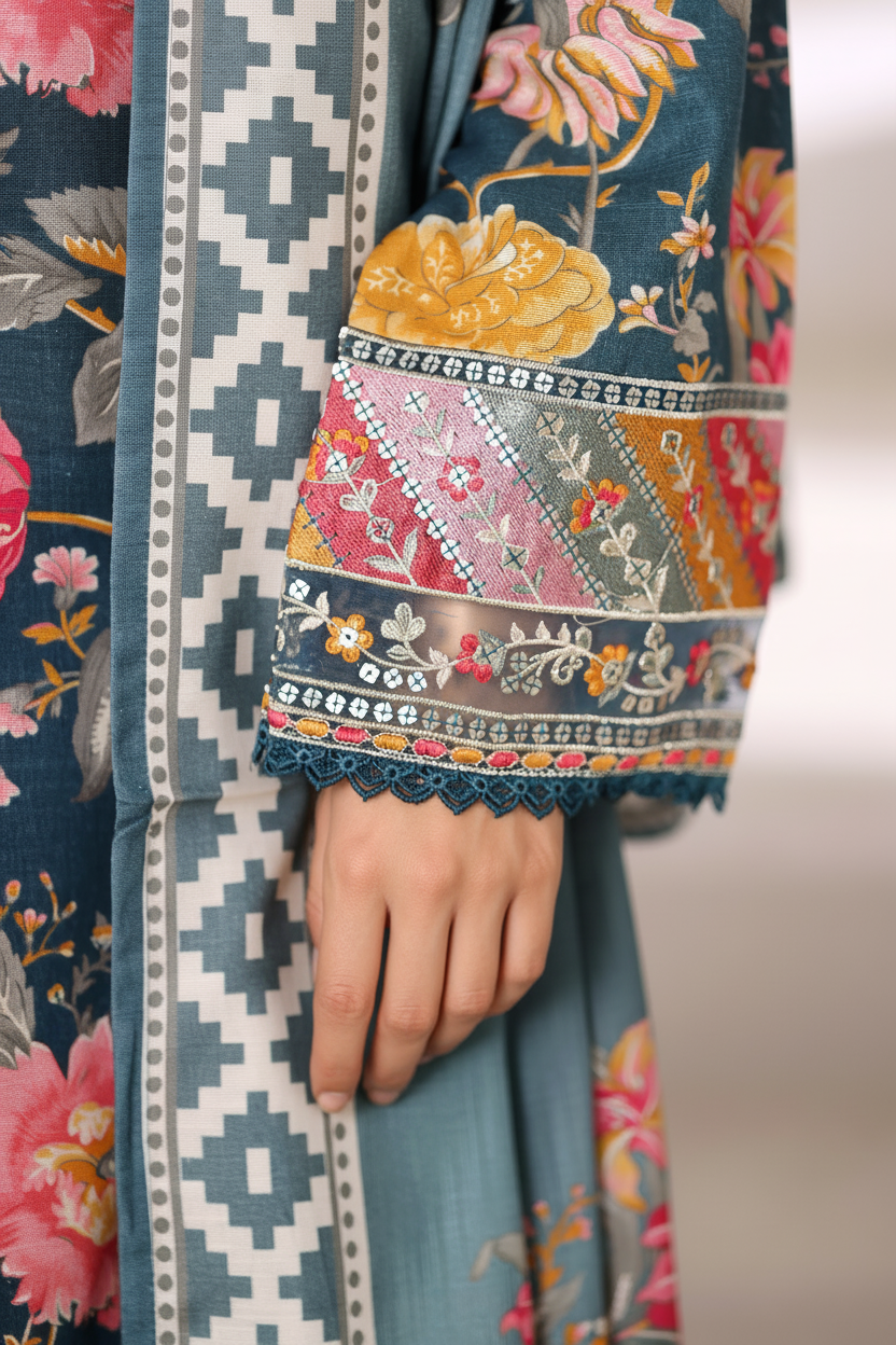 Sada Bahar Khaddar 3 Piece Suit SBA240