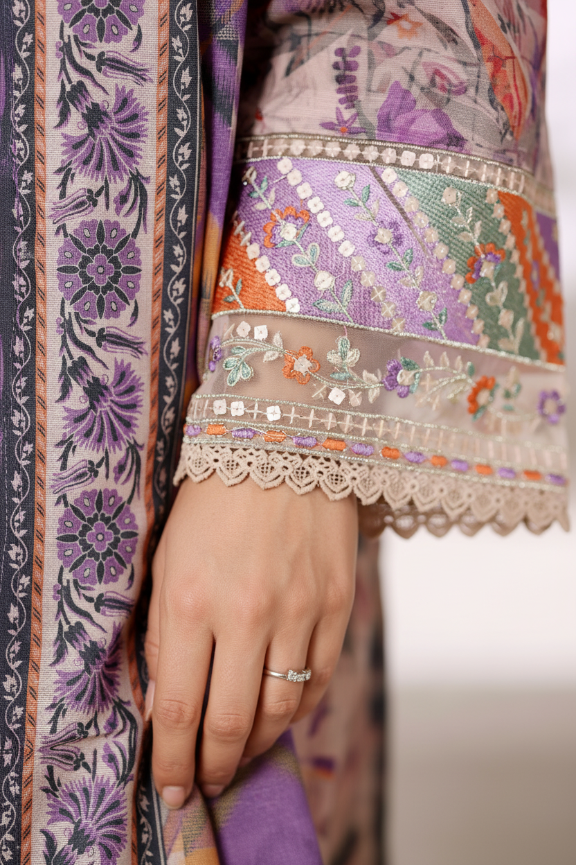 Sada Bahar Khaddar 3 Piece Suit SBA242