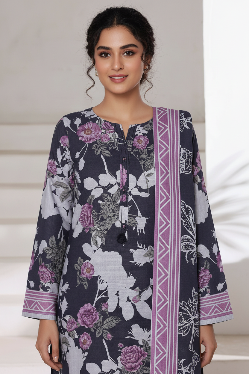 Sada Bahar Khaddar 3 Piece Suit SBA228