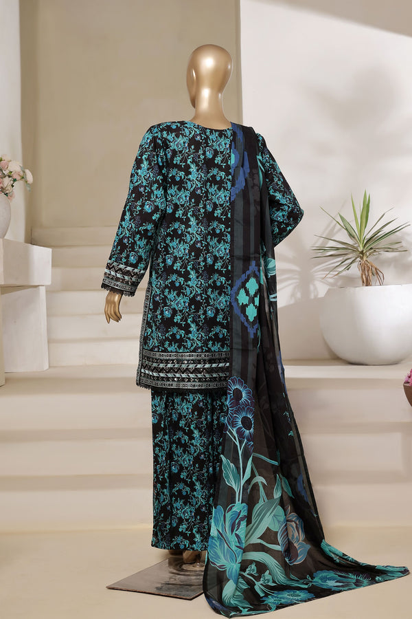 Sada Bahar Embroidered Lawn Short Shirt Palazzo Suit SBA215