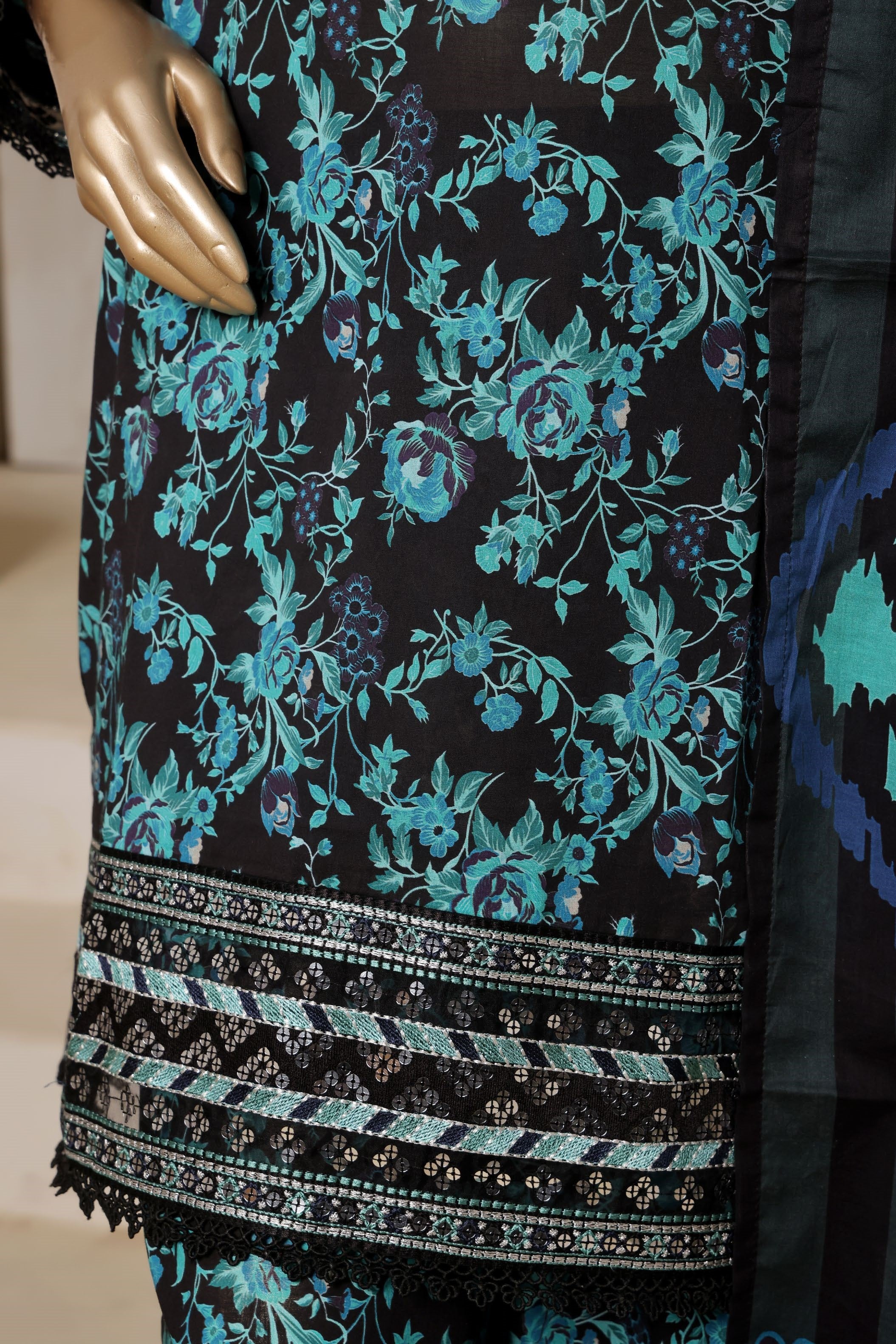 Sada Bahar Embroidered Lawn Short Shirt Palazzo Suit SBA215