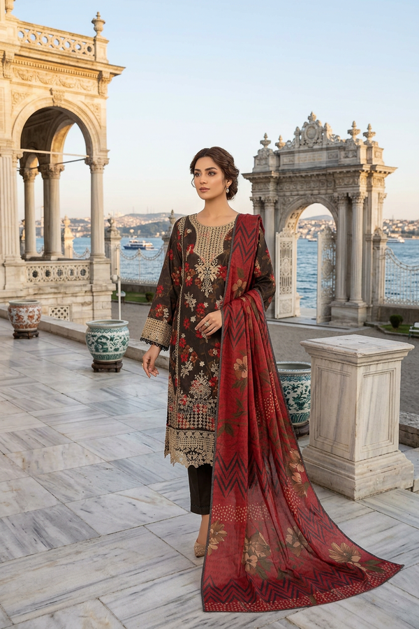Sada Bahar Festive Embroidered Lawn Suit SBA261