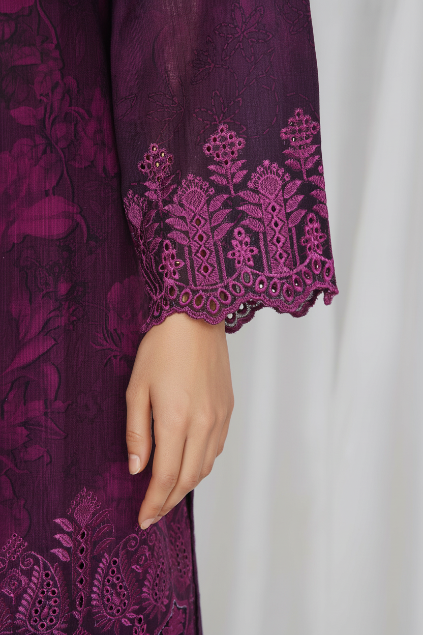 Sada Bahar Chikankari Embroidered Khaddar 3 Piece Suit SBA138