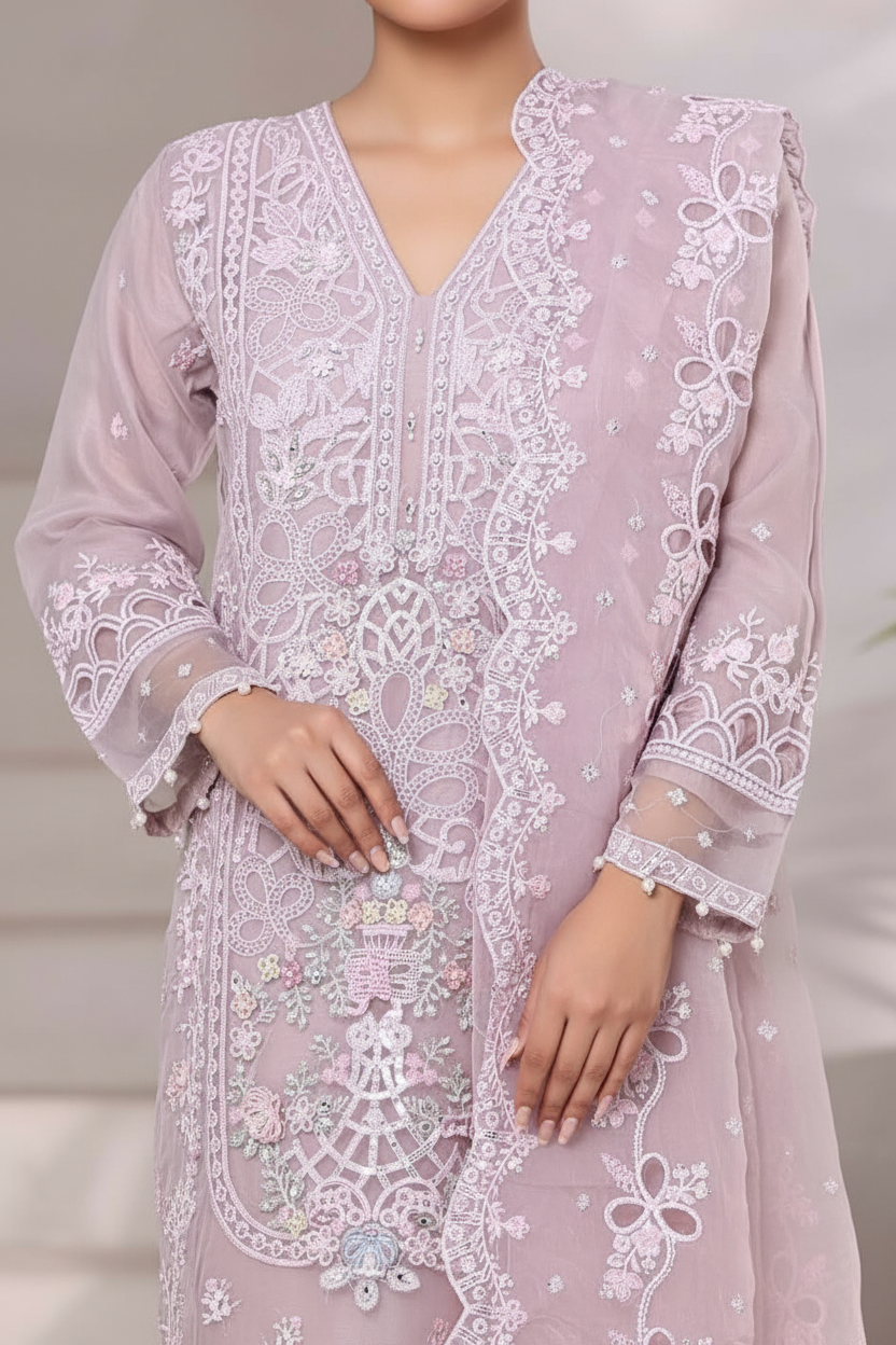 Sada Bahar Embellished Organza Party Wear SBA229