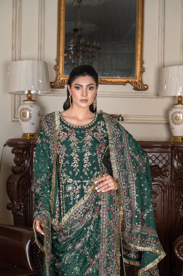 Sajni Embellished Chiffon Wedding Wear SAJ18