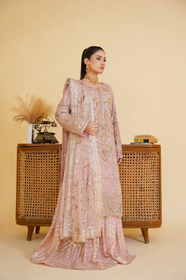 Sajni Embellished Chiffon Wedding Wear Sharara SAJ22
