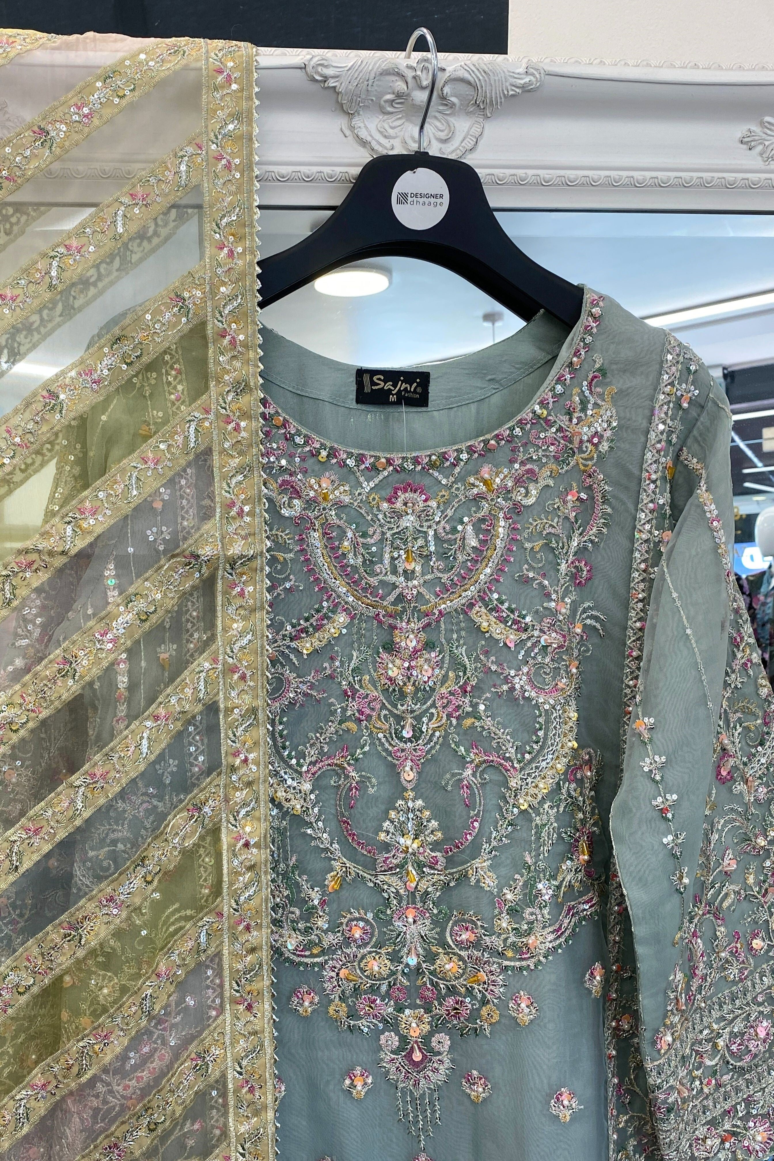 Sajni Embellished Organza Wedding Wear SAJ14