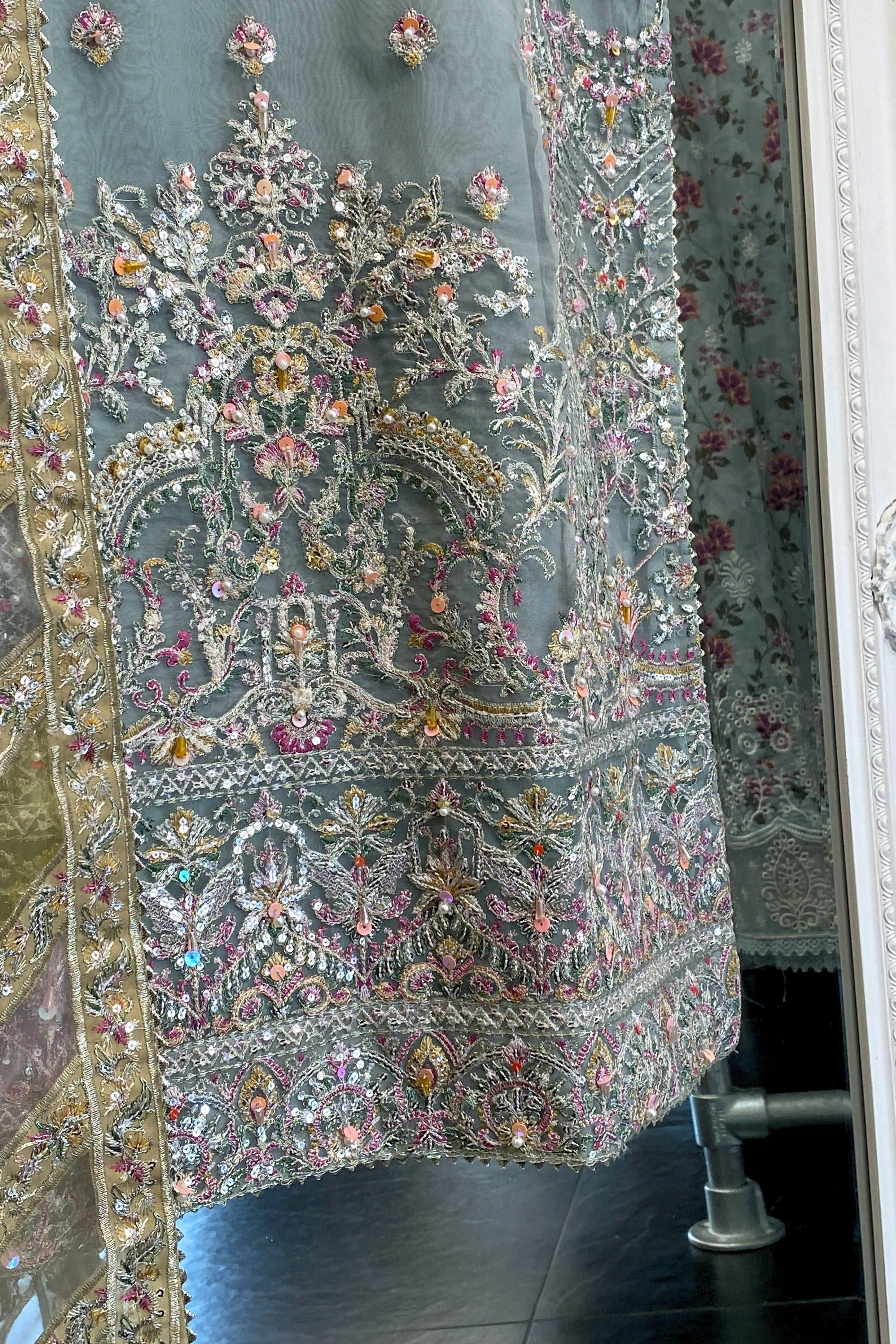 Sajni Embellished Organza Wedding Wear SAJ14