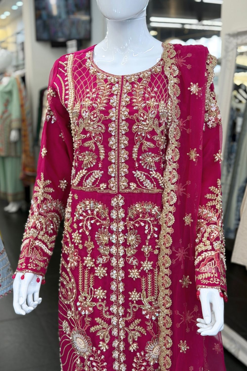Sajni Embellished Organza Wedding Wear SAJ23