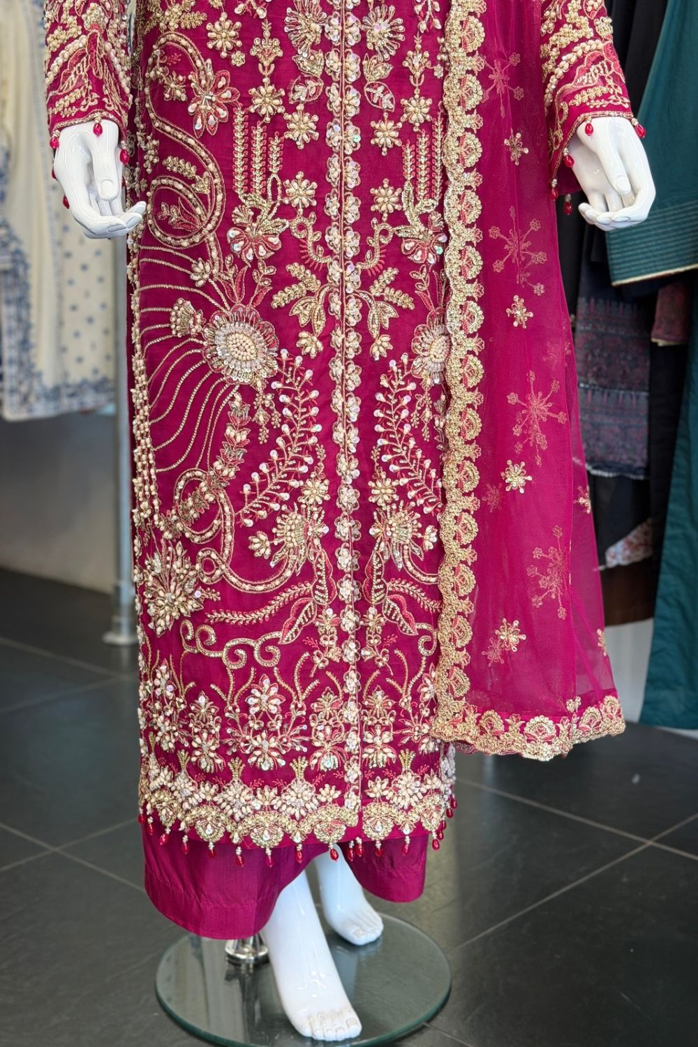 Sajni Embellished Organza Wedding Wear SAJ23