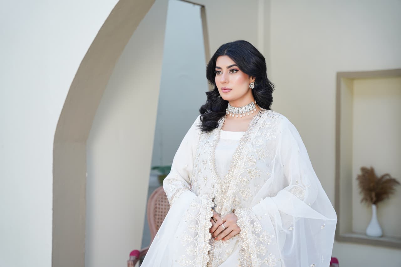 Sajni Embellished Organza Wedding Wear Sharara SAJ20