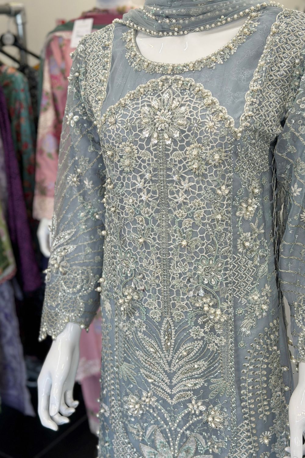 Sajni Embellished Organza Wedding Wear SAJ27