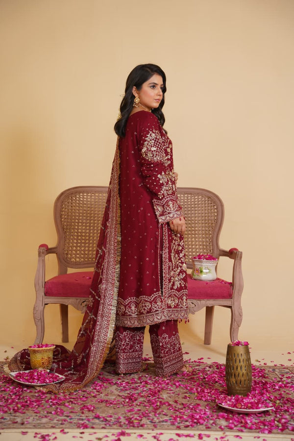 Sajni Embellished Chiffon Wedding Wear SAJ19