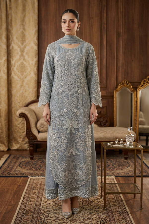Sajni Embellished Organza Wedding Wear SAJ27
