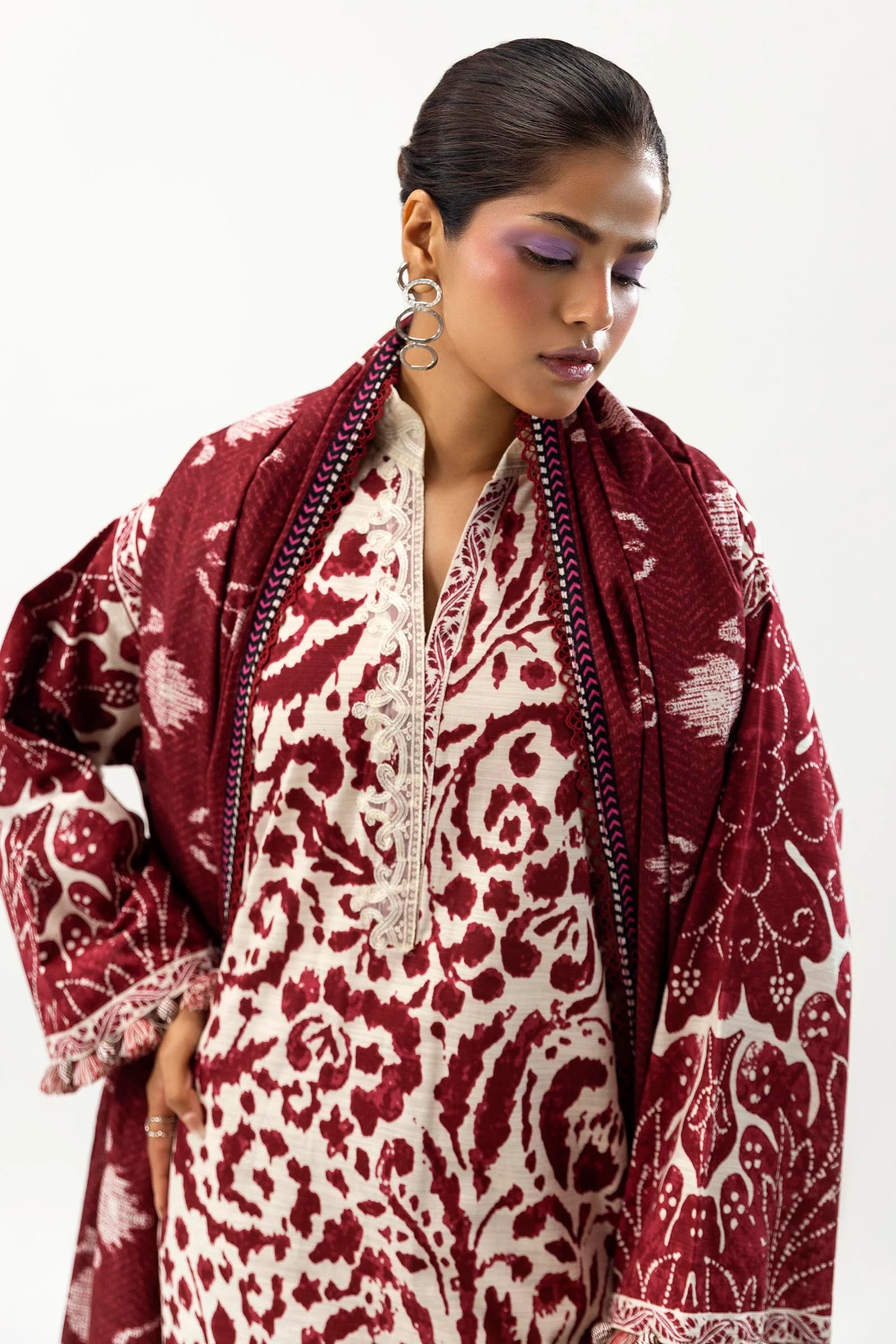 Sana Safinaz Mahay 18A Khaddar 3 Piece Suit SAN314