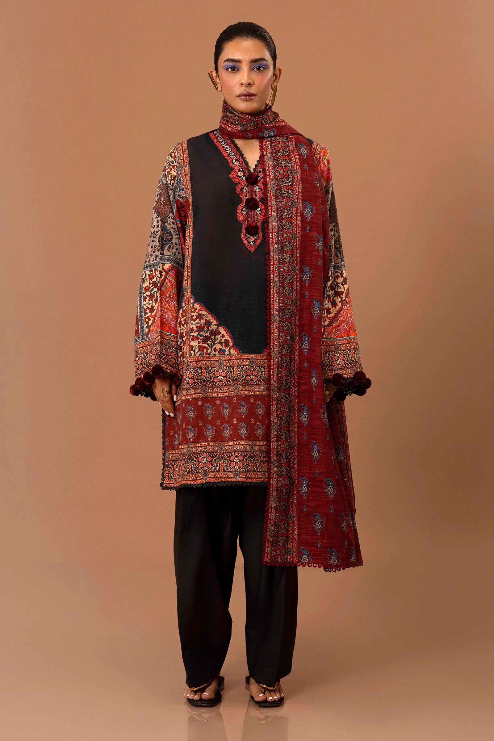 Sana Safinaz Mahay 19A Khaddar 3 Piece Shalwar Kameez SAN316