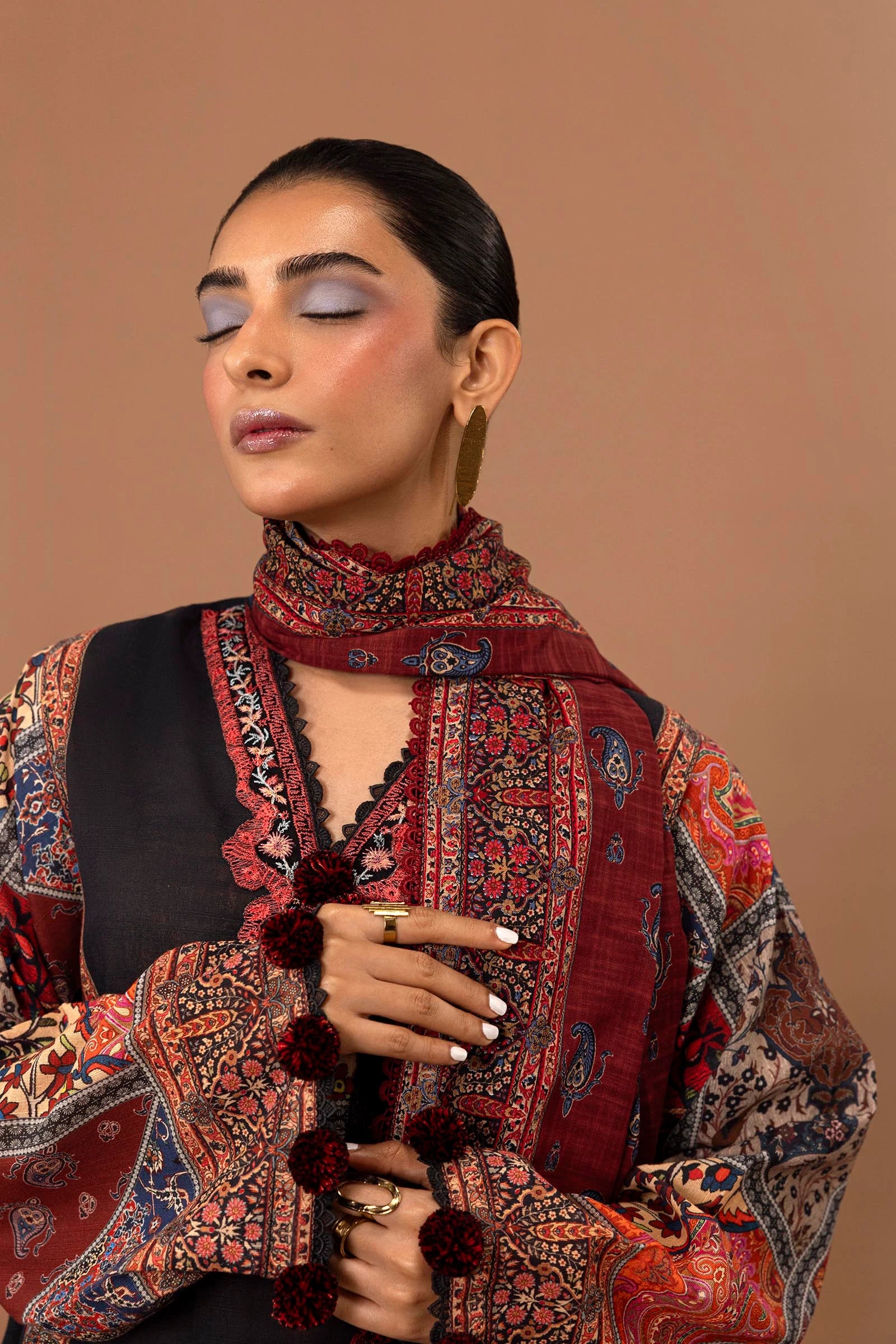 Sana Safinaz Mahay 19A Khaddar 3 Piece Shalwar Kameez SAN316