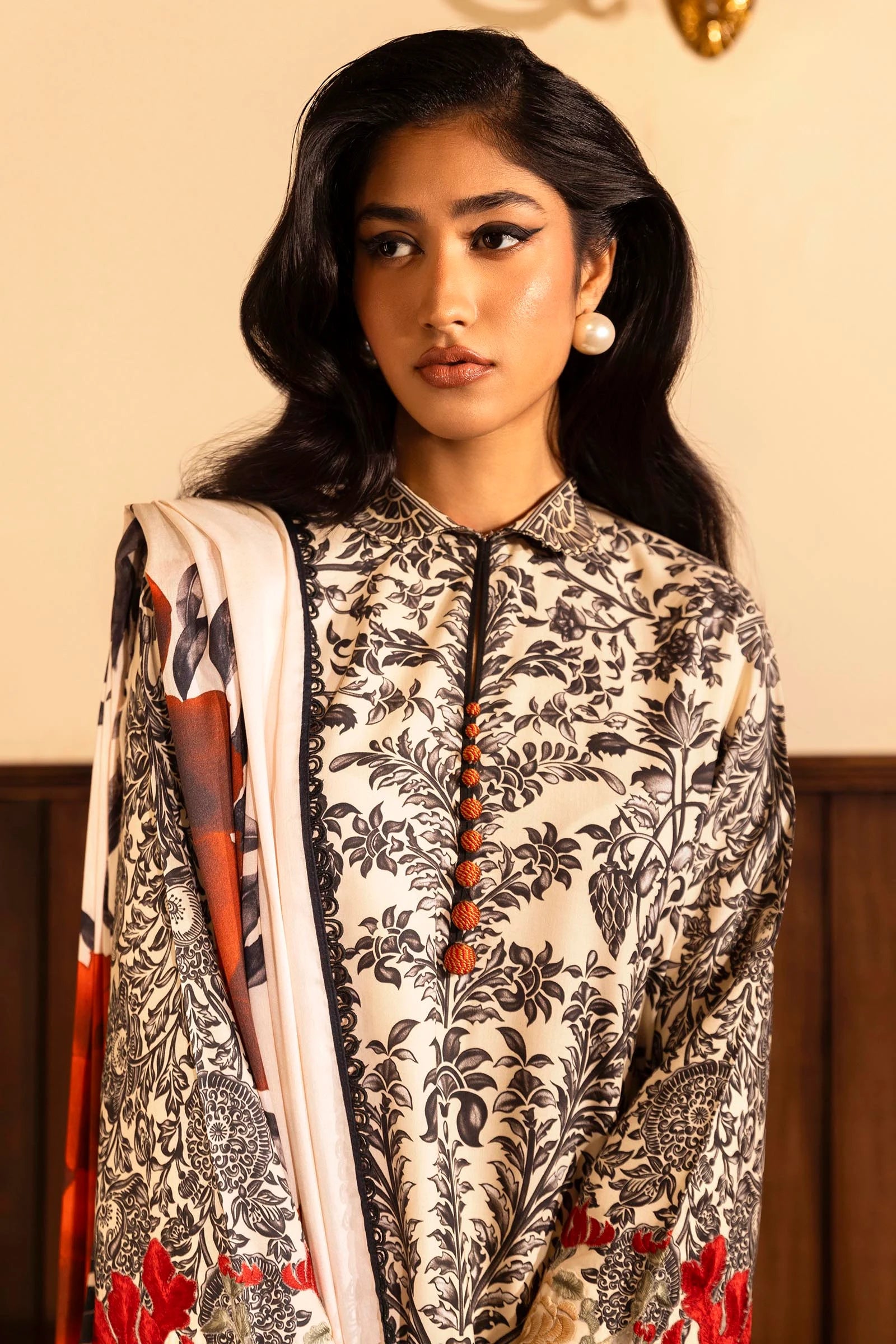 Sana Safinaz Muzlin 19A Linen 3 Piece Suit SAN332