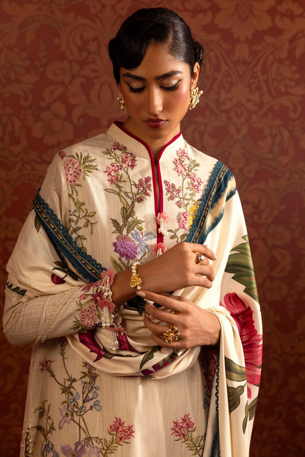 Sana Safinaz Muzlin 2A Embroidered Khaddar 3 Piece Suit SAN321