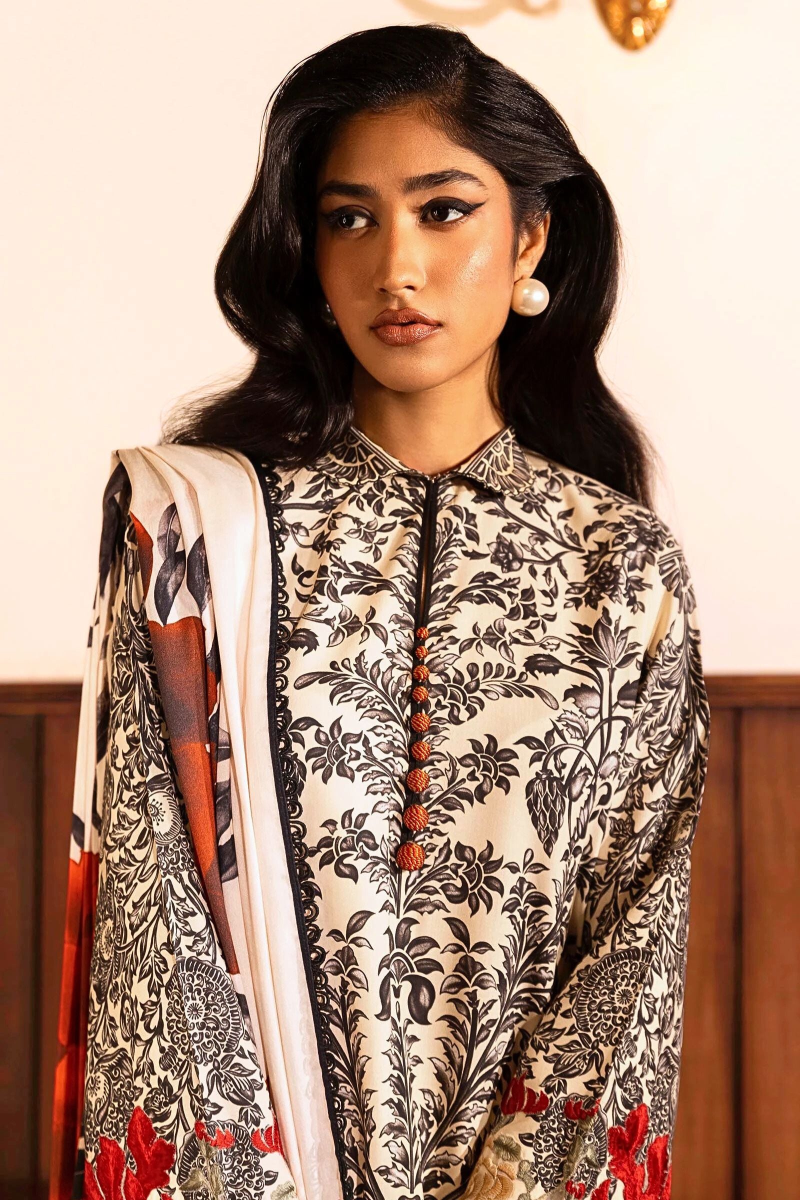 Sana Safinaz Muzlin 19A Linen 3 Piece Suit SAN332