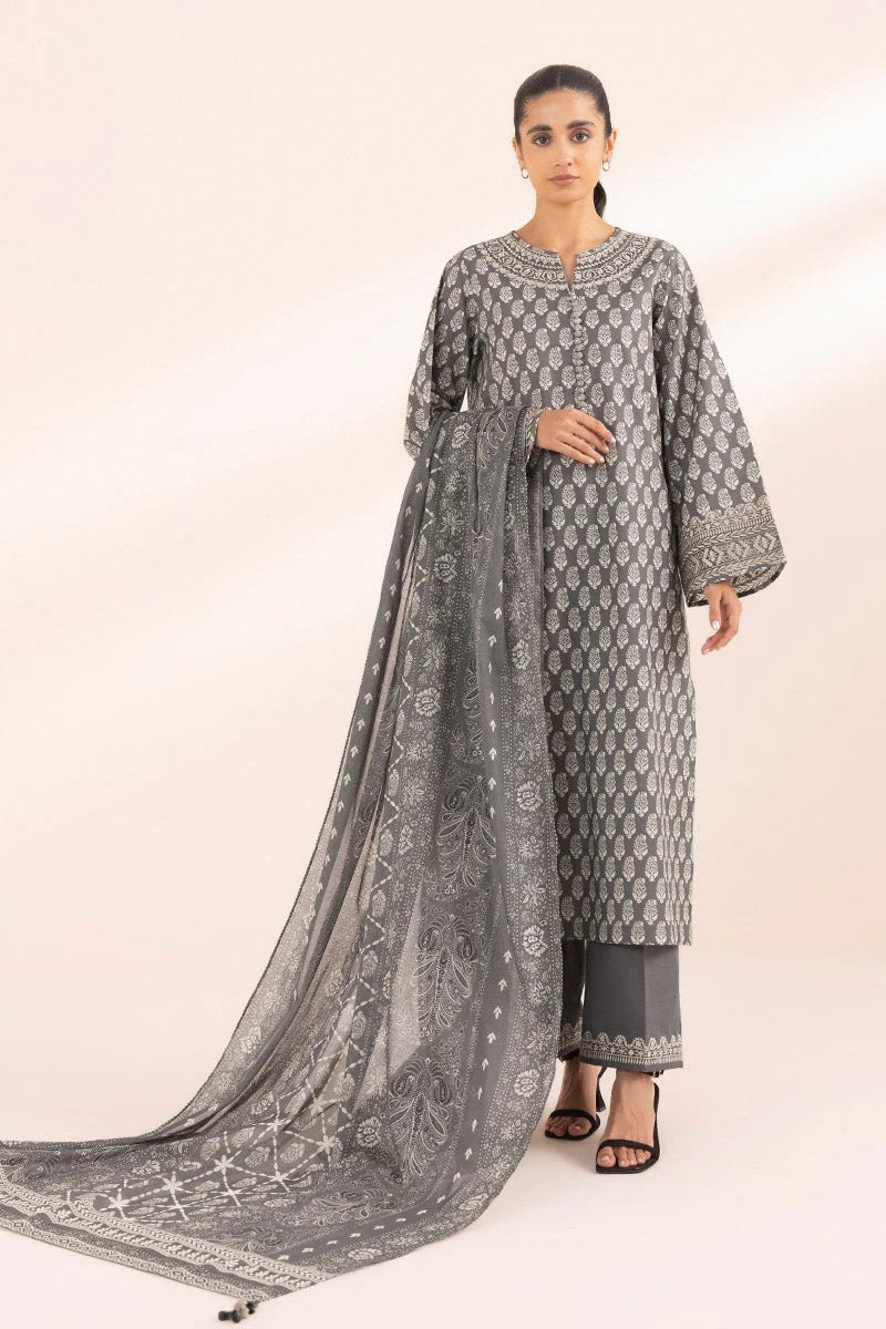 Sapphire Embroidered Cambric 3 Piece Suit SAP221