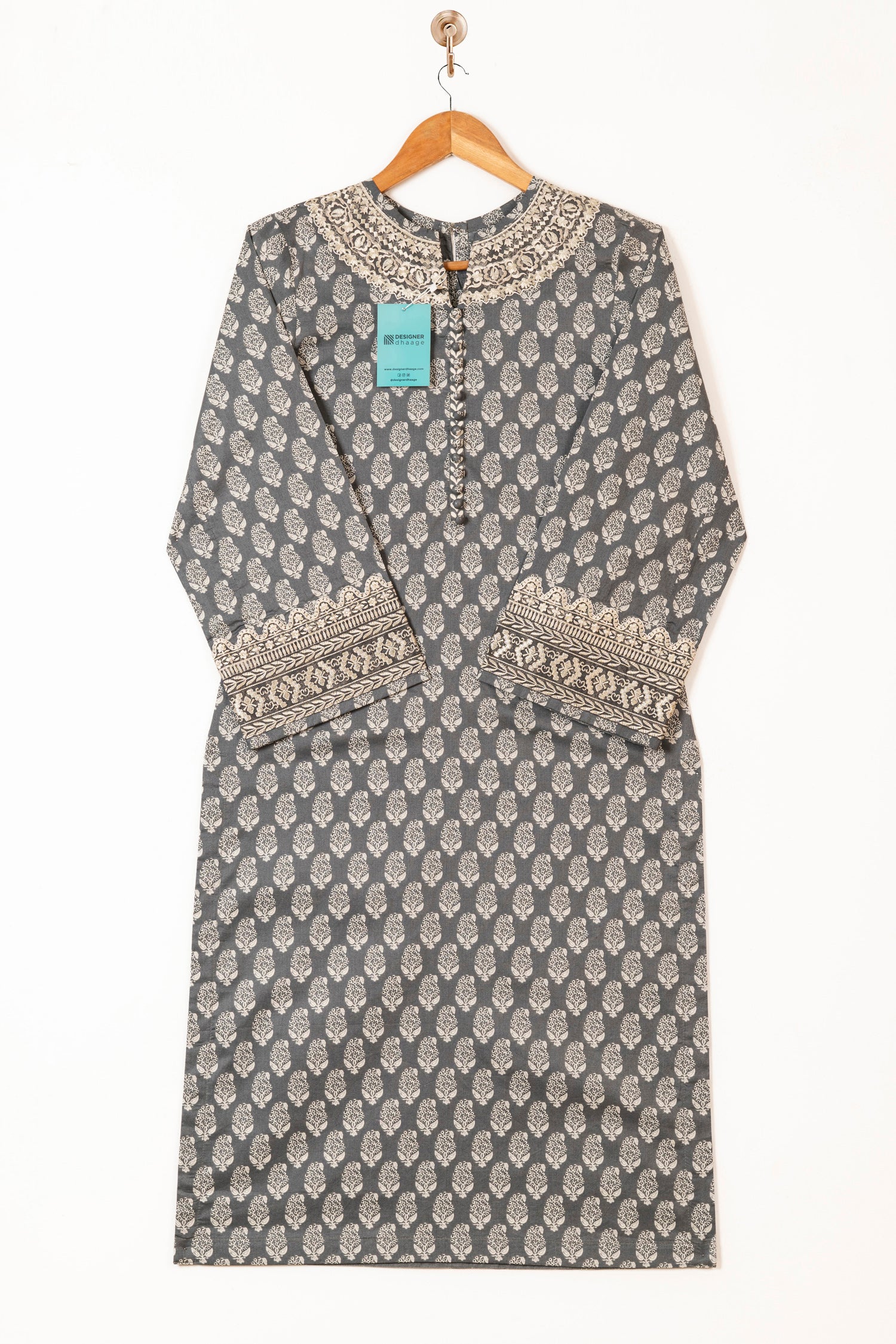 Sapphire Embroidered Cambric 3 Piece Suit SAP221