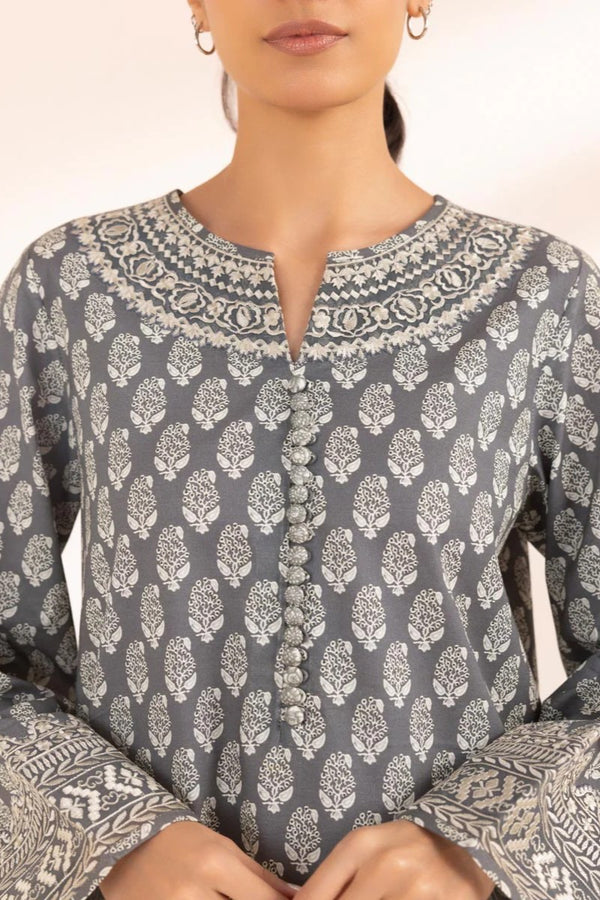 Sapphire Embroidered Cambric 3 Piece Suit SAP221