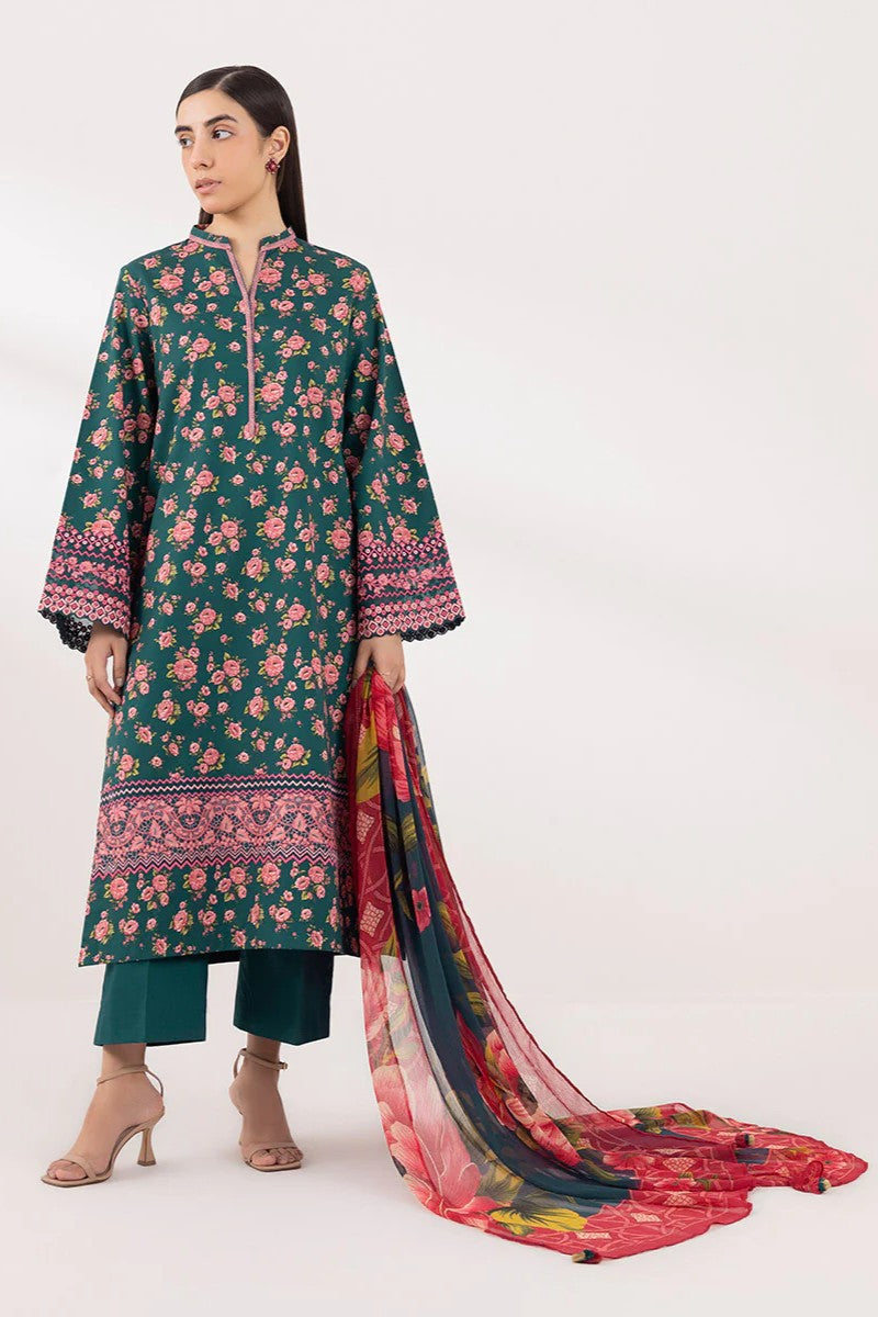 Sapphire Embroidered Cotton 3 Piece Suit SAP229