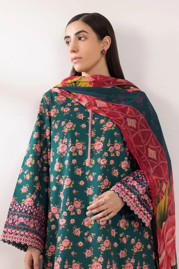 Sapphire Embroidered Cotton 3 Piece Suit SAP229