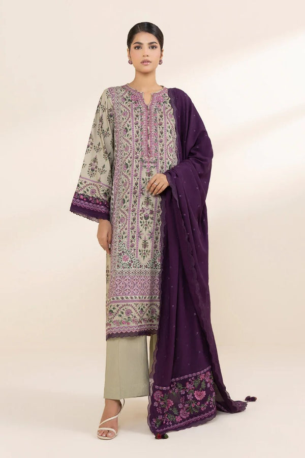 Sapphire Embroidered Linen 3 Piece Suit SAP211