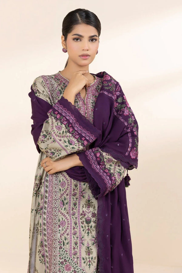 Sapphire Embroidered Linen 3 Piece Suit SAP211