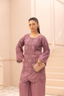 Simrans Chikankari Linen 2 Piece Co-Ord Set SIM195