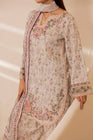 Simrans Embroidered Lawn 3 Piece Farshi Shalwar Suit SIM208
