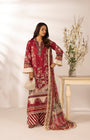 Simrans Printed Raw Silk 3 Piece Suit SIM190