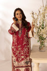 Simrans Printed Raw Silk 3 Piece Suit SIM190