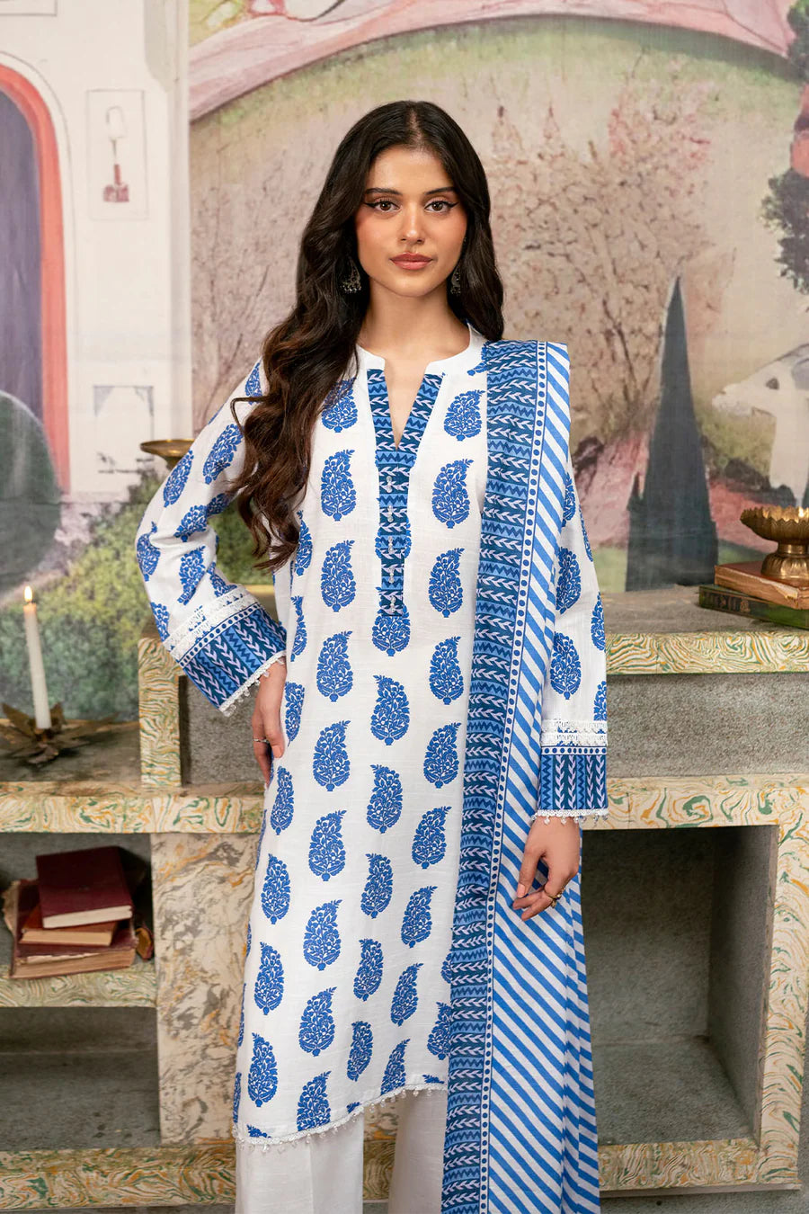 So Kamal Khaddar 3 Piece Suit SKA79