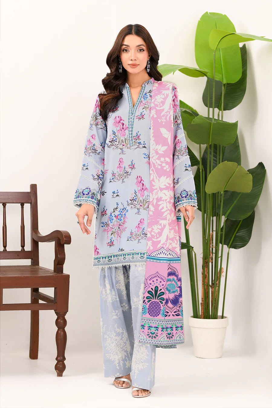 So Kamal Khaddar 3 Piece Suit SKA73