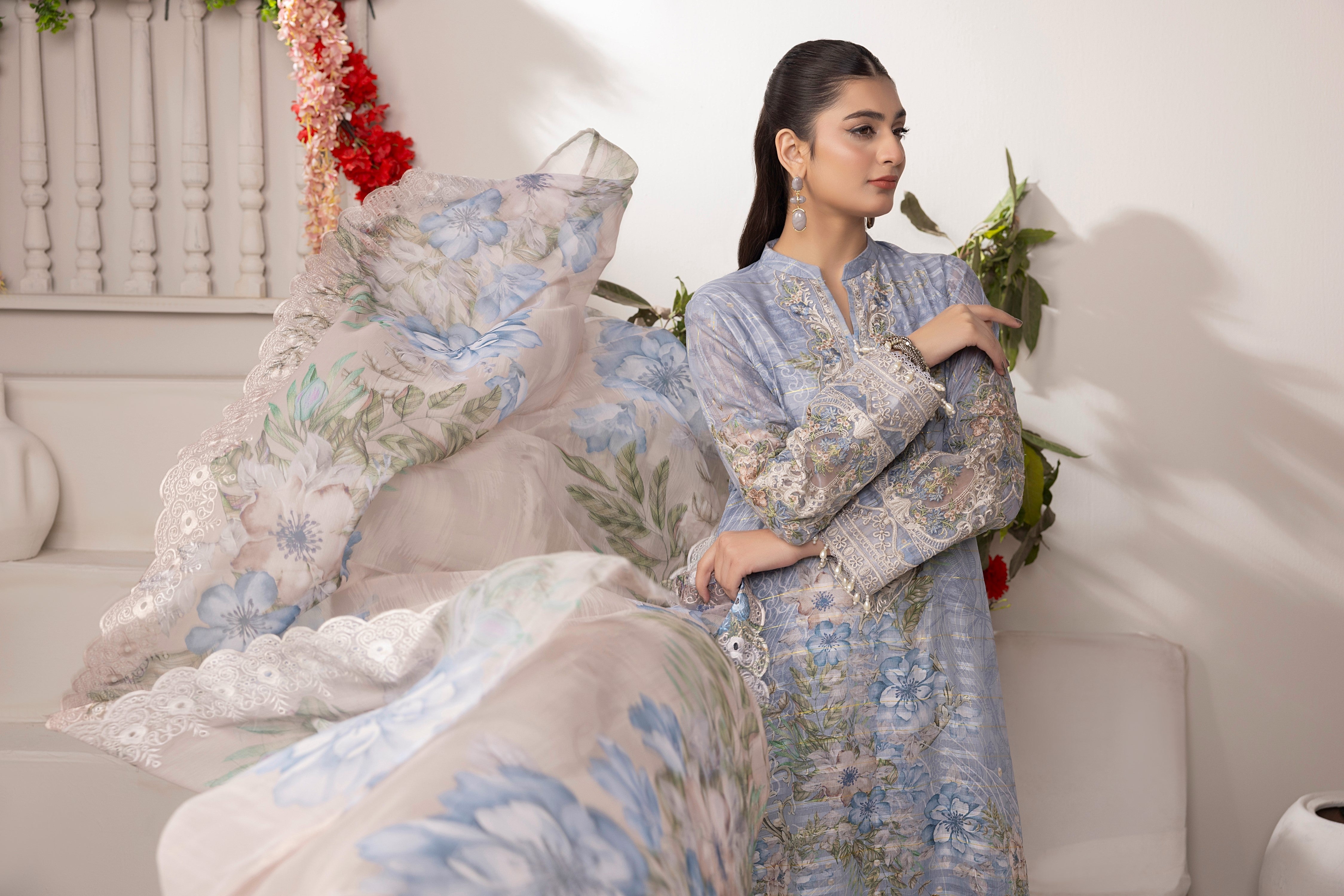 Traditional Thread Lawn Jacquard 3 Piece Suit TRA05