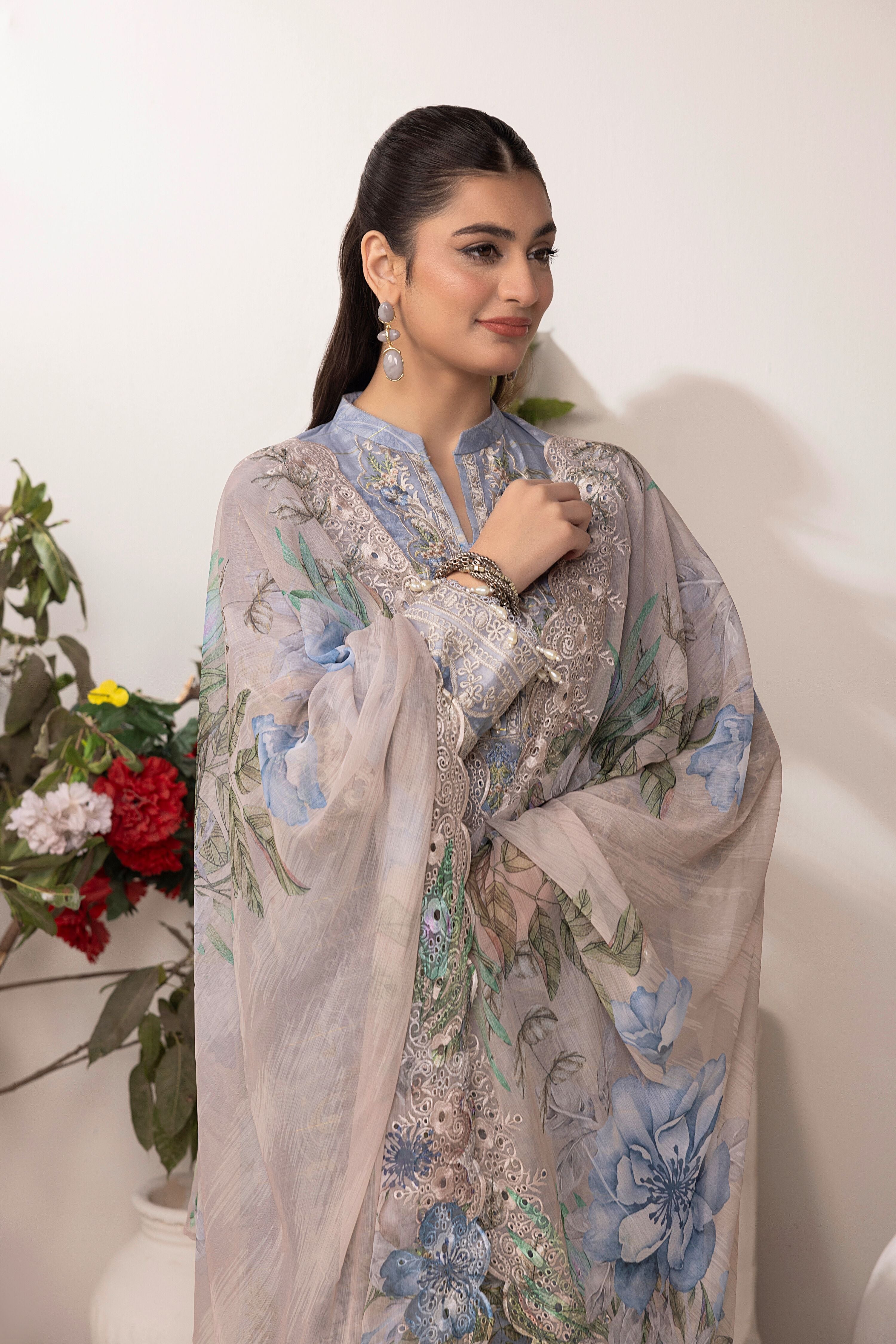Traditional Thread Lawn Jacquard 3 Piece Suit TRA05