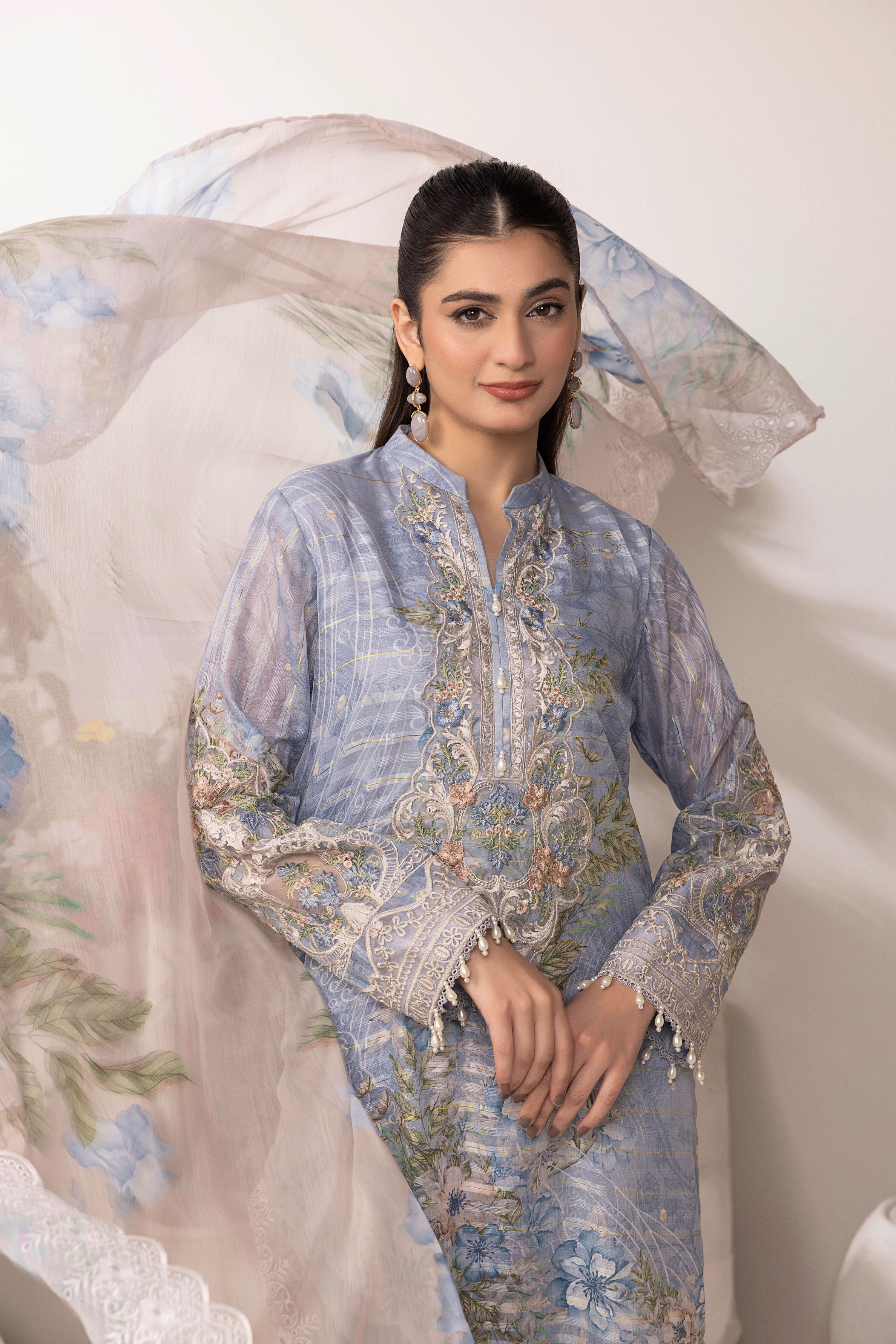 Traditional Thread Lawn Jacquard 3 Piece Suit TRA05