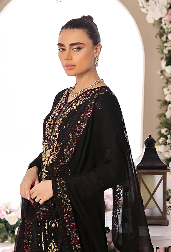 Wadah Uzair Embellished Chiffon Wedding Wear Elara WAR41